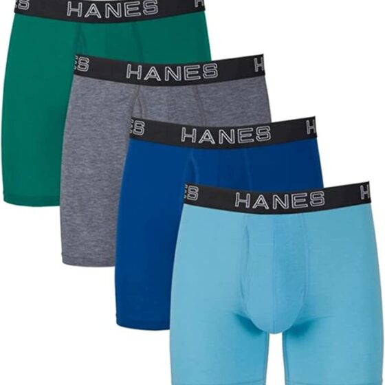 new New Hanes Ultimate Men's Total Support Pouch Boxer Brief, Best boxer briefs for men