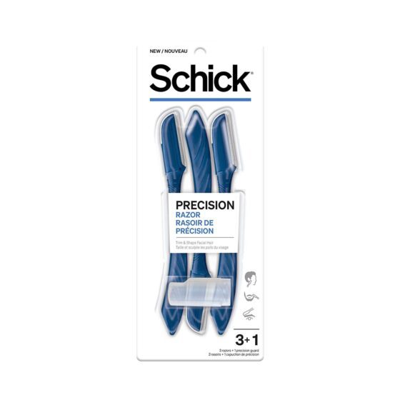 Schick Precision Razor, Disposable Straight Edge blade for men