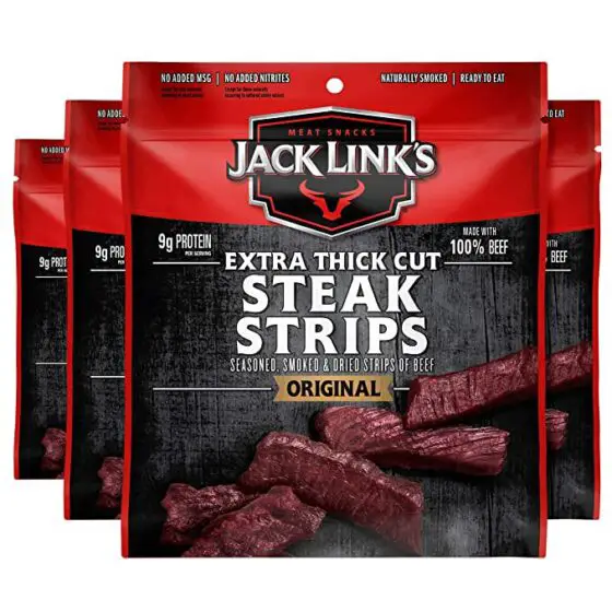 Jack Link's Extra Thick Cut Steak Strips, Beef Jerky