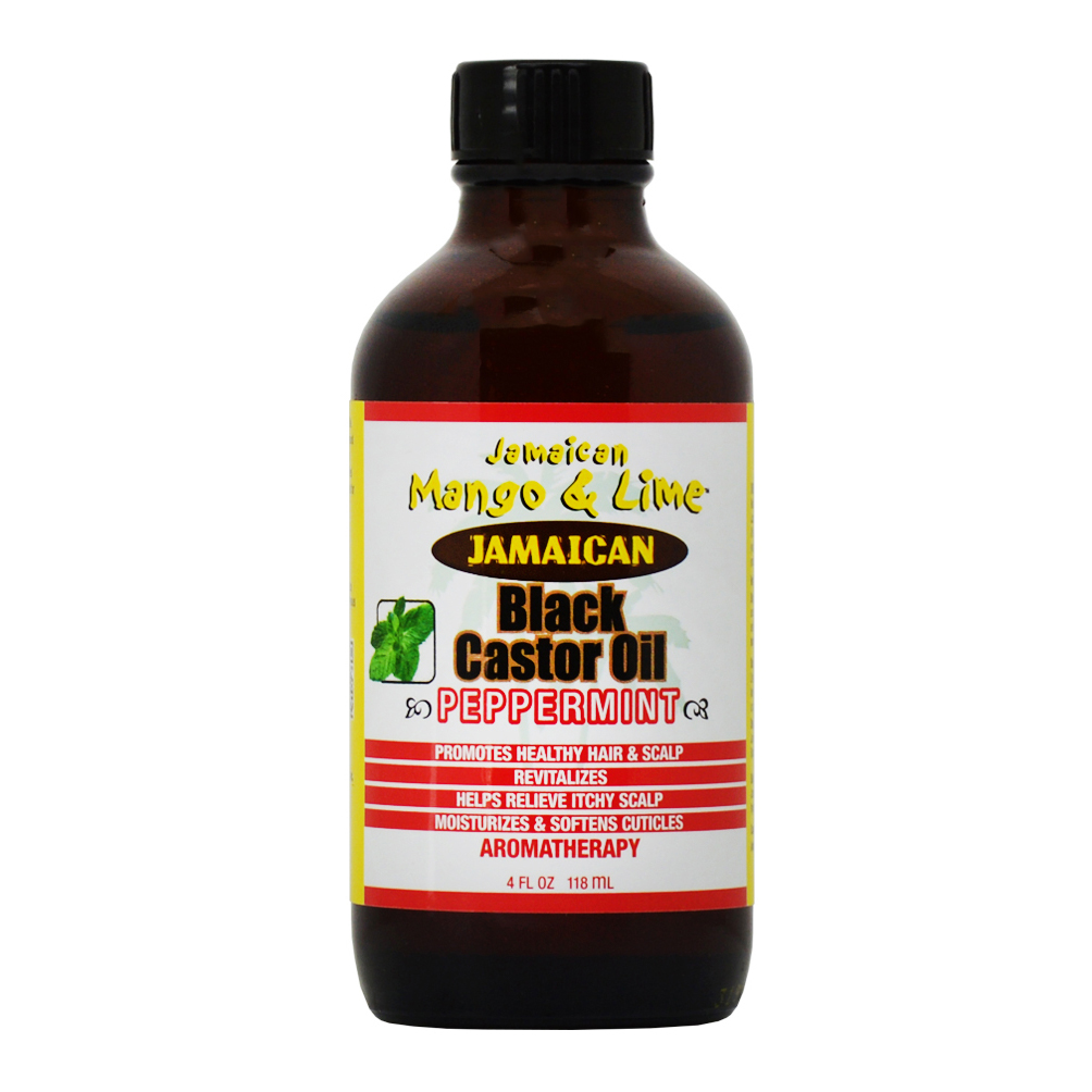 Jamaican Mango and lime jamaican black castor oil, Peppermint It is packed with essential nutrients that help to promote hair growth and thickness.