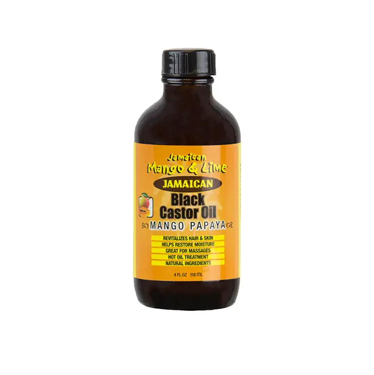 Jamaican black castor oil Mango Papaya for hair growth and scalp treatment.