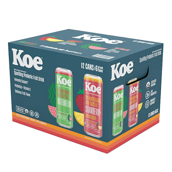 Koe Organic Kombucha - Variety Pack - Strawberry Lemonade & Watermelon, where to buy koe kombucha, is koe kombucha good for you, koe kombucha, koe kombucha benefits, koe kombucha watermelon koe kombucha caffeine content koe kombucha ingredients koe kombucha strawberry lemonade koe organic kombucha koe watermelon koe organic kombucha watermelon koe organic kombucha mango kombucha benefits is kombucha good for you